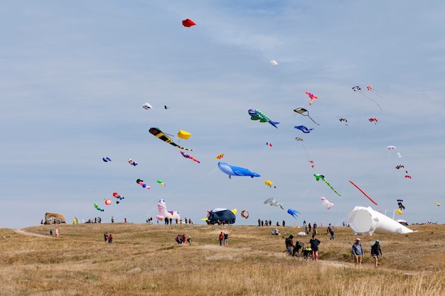 Wind and kite festival in Porspoder