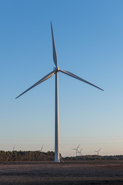 Wind turbine for electric power production Energy saving concept