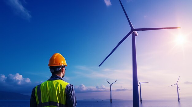 Wind turbine engineer innovating energy solutions