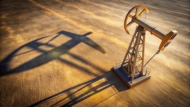 Photo a wind turbine is shown with a shadow on the ground