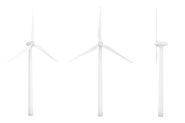 Wind Turbine Windmill on a white background