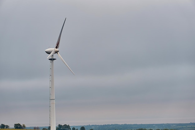 Wind turbines  against sky