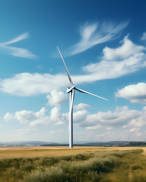 wind turbines farm