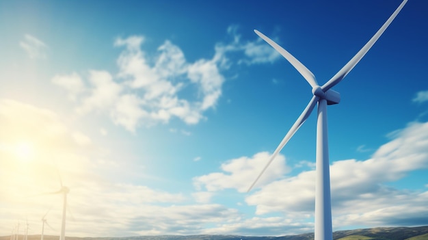 Windmill for renewable electric energy productionGenerative AI