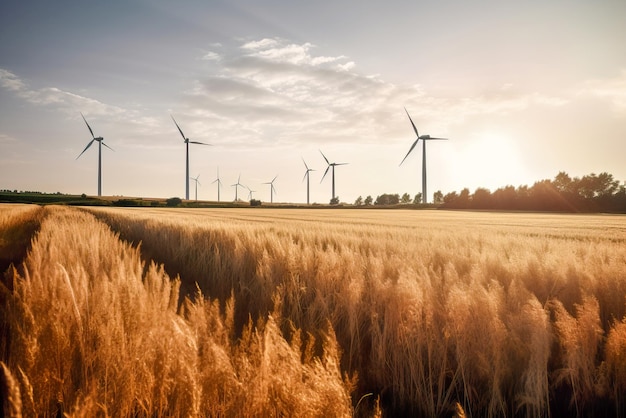 Windmills for electric power production Generative AI