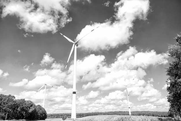 Photo windmills for electric power