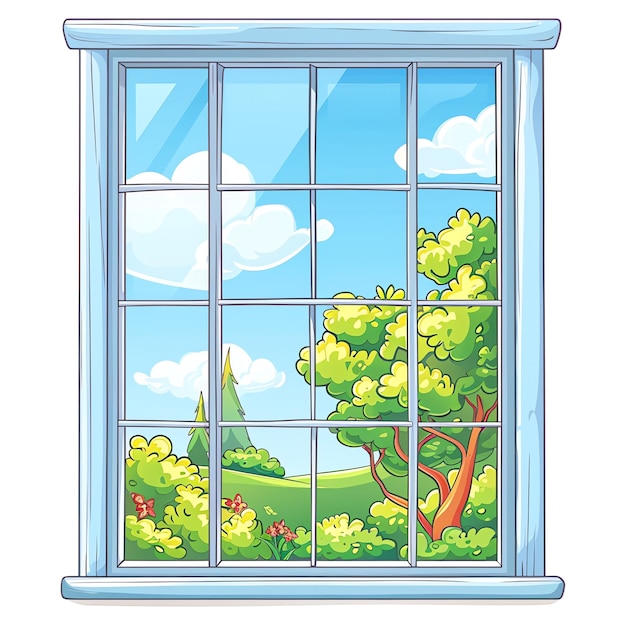 Photo window insulation kit transparent background watercolor clipart