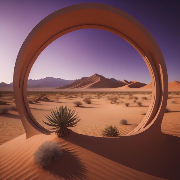 Photo a window with a cactus in the middle of it