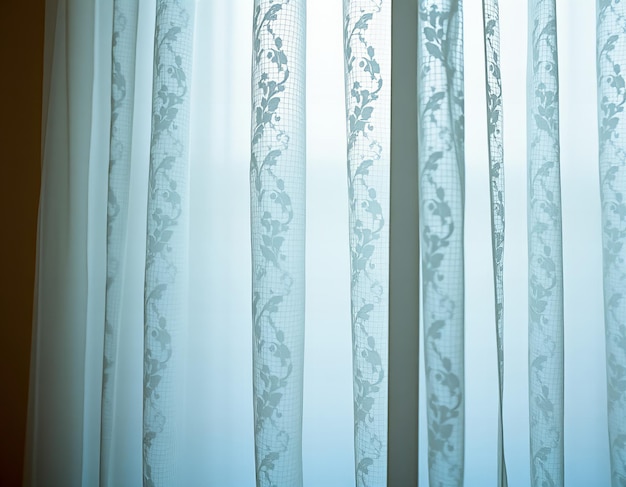 a window with lace curtains that says  the time of 9  00