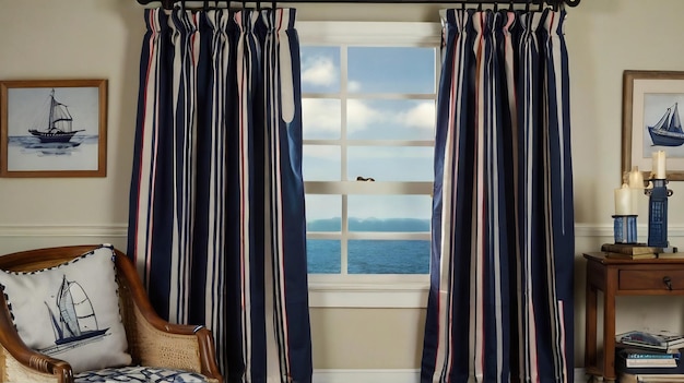 a window with a view of the ocean and a bird flying over it