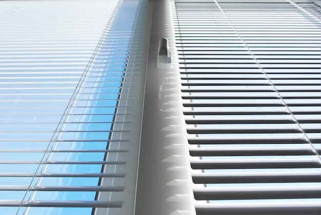 Windows with blinds Element of design Texture composition