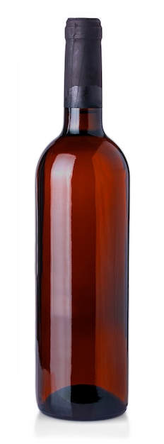 Wine bottle isolated on a white background