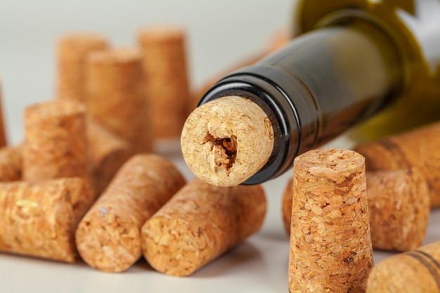 wine bottle with cork 