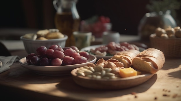 Wine food cheese appetizer table restaurant plate bar drink alcohol snack gourmet toast olives