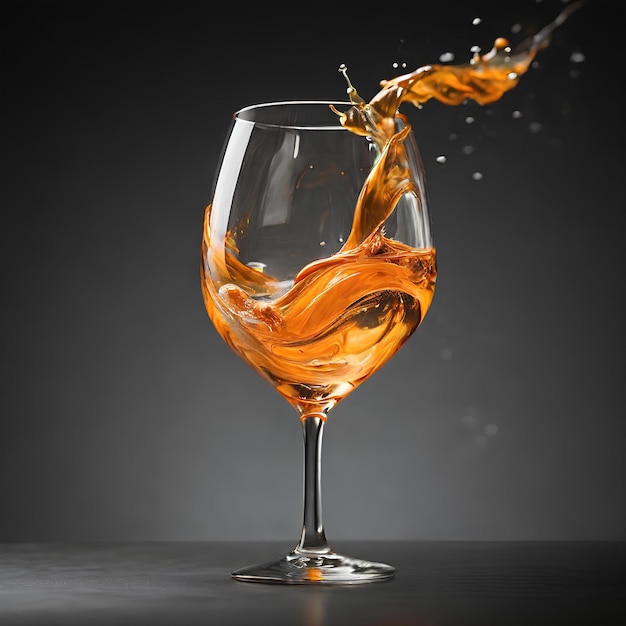 Wine glasses toast splashing