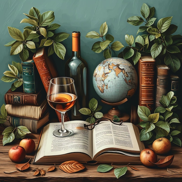 Wine and Words A Literary Getaway Generative AI