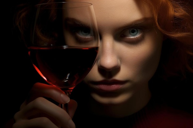 Wineglass Gaze Wine photo