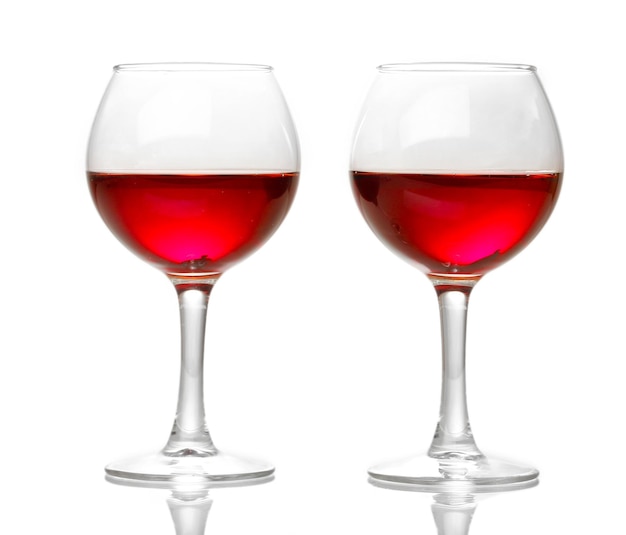 Wineglasses isolated on white