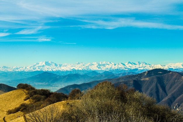 Winter Alps mountains