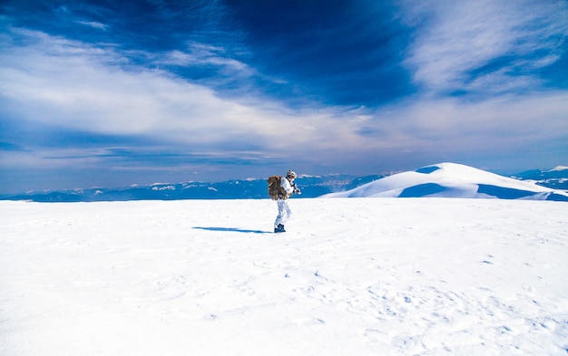 Winter arctic mountains warfare