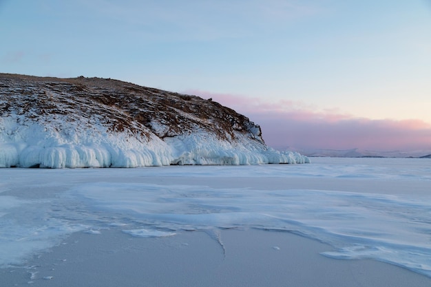 Winter Baikal Lake Russia