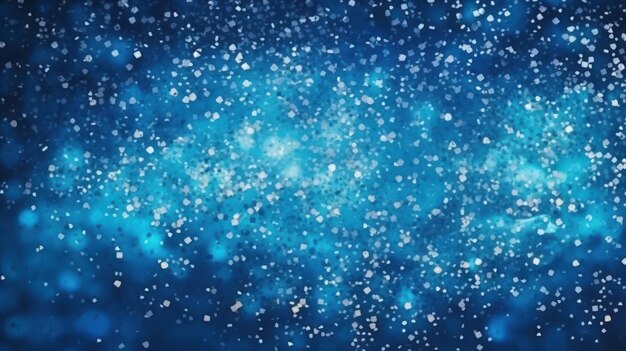 Winter blue sparkles background glitter