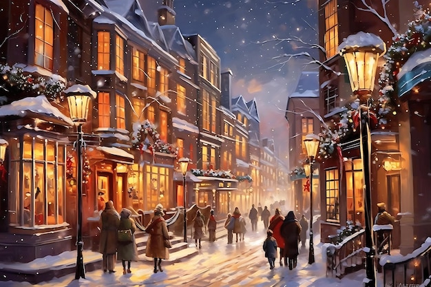 Winter charismas beauty background