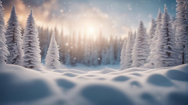 Winter christmas background