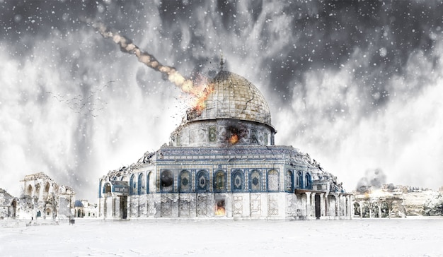 Winter - Destruction apocalypse Israel (Jerusalem)