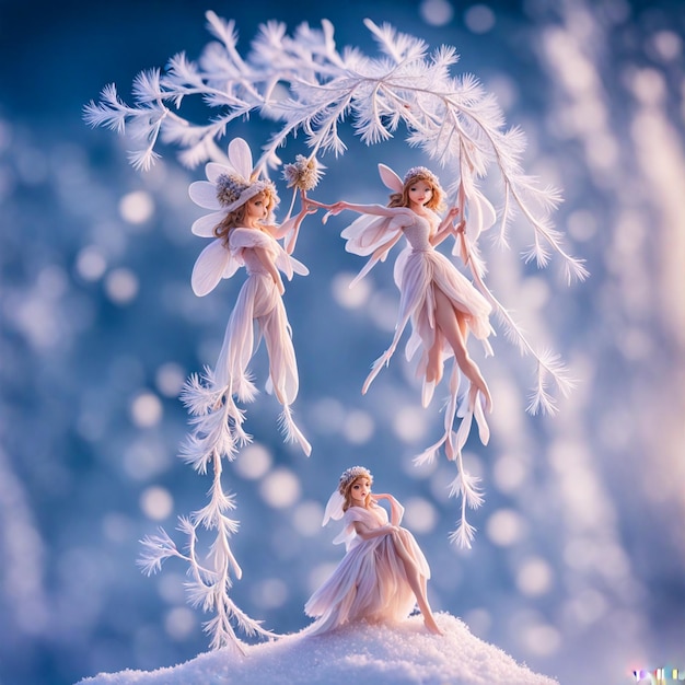 Photo winter fairy tale