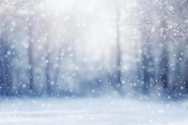 Photo winter forest snow backgrounds blizzard