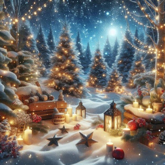 Winter Holiday Snow Background for Magical Christmas Themes