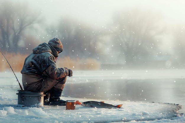 winter ice fishing