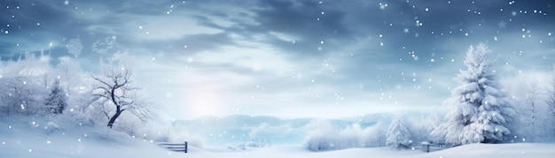 Photo winter landscape background wallpaper