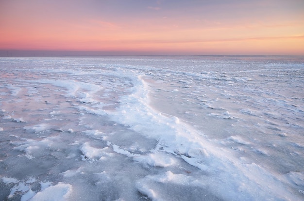 Winter landscape Composition of nature