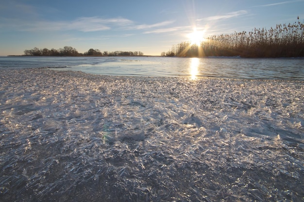 Winter landscape Composition of nature