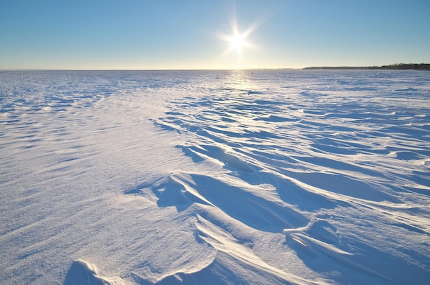 Winter landscape nature