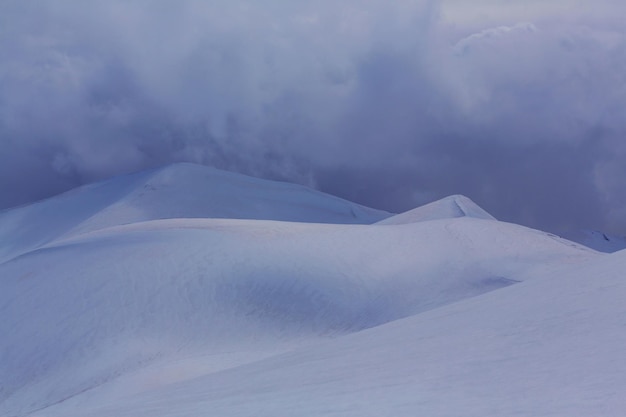 Winter mountains