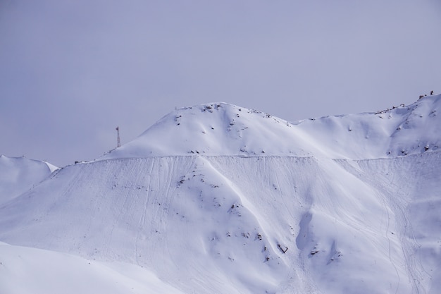 Winter moutains with snow.Leh ladakh.