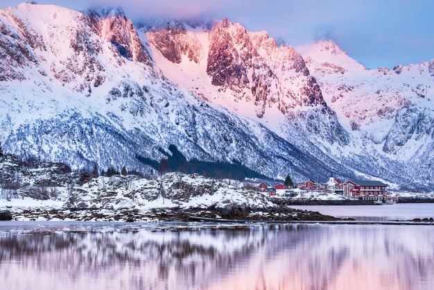 Winter Norway lake