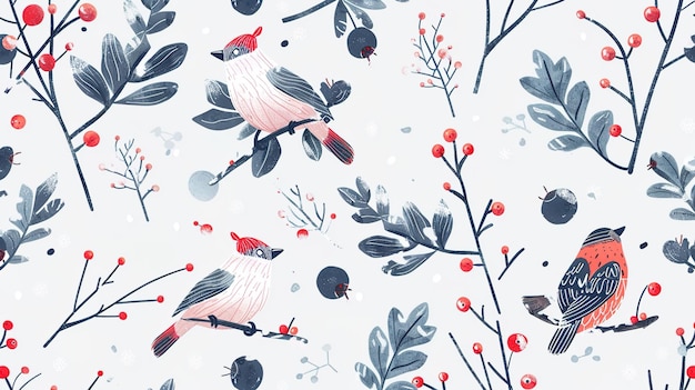 winter pattern wallpaper