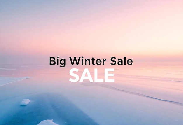 winter sale banner design