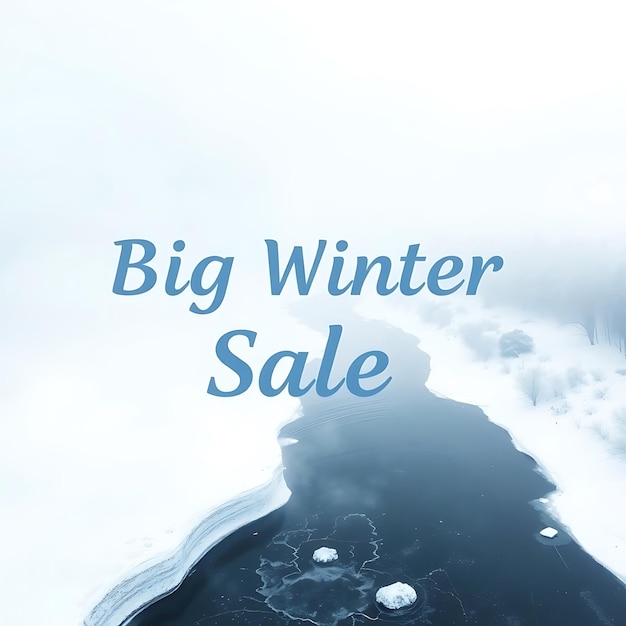 winter sale banner design