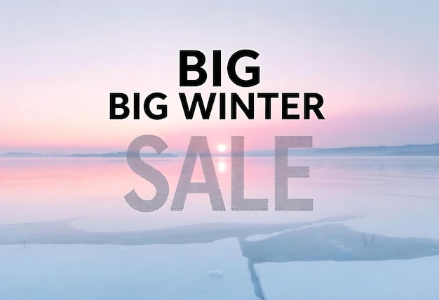 winter sale banner design