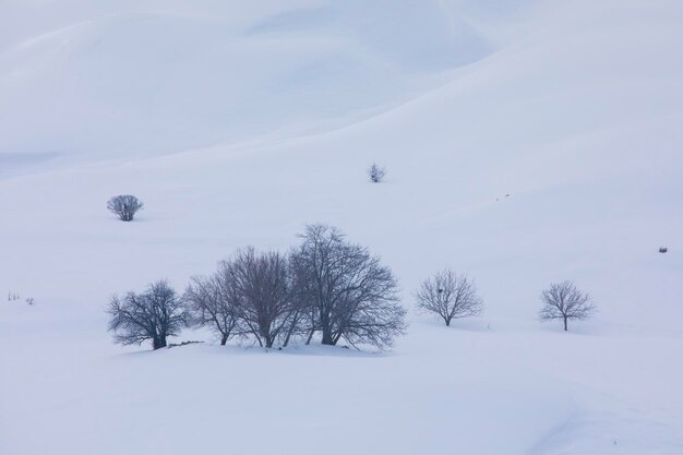 Winter Season in the Erzincan Mountains Drone Photo Kemah Erzincan Turkey Turkiye