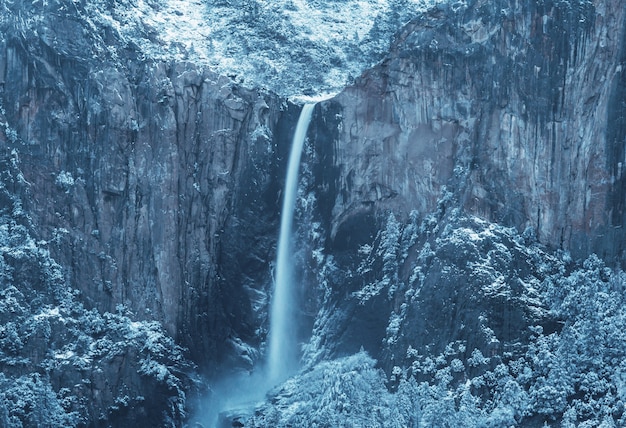 Winter season in Yosemite National Park, California, USA