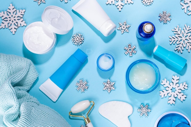 Winter skin and hand care cosmetics