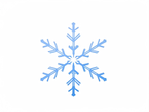 Winter Snowflake Icon and Christmas Symbol