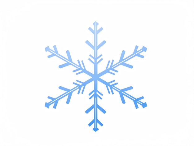 Winter Snowflake Icon and Christmas Symbol