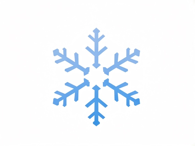 Winter Snowflake Icon and Christmas Symbol